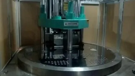 Macchina per lo stampaggio ad iniezione di plastica verticale a tavola rotante ad alta velocità